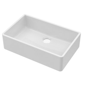 Fireclay Single Bowl Butler Sink - No Overflow, No Tap Hole (Waste Sold Separately) - 795mm - Balterley