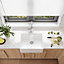 Fireclay Single Bowl Butler Sink - With Tap Ledge, No Overflow, No Tap Hole - 595mm