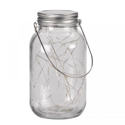 Firefly Effect Glass Garden Lantern