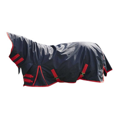 Firefoot Pony Combo Neck Horse Turnout Rug Black/Red (5 6