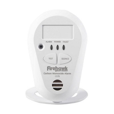 Firehawk CO7B-10Y - 10 Year Longlife Battery LED Carbon Monoxide Alarm