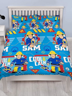 Fireman Sam Cool Double Duvet Cover and Pillowcase Set