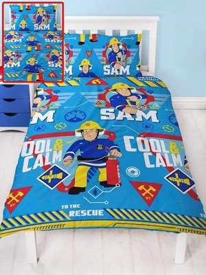 Fireman Sam Cool Single Duvet Cover and Pillowcase Set