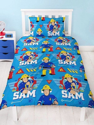 Fireman Sam Cool Single Duvet Cover and Pillowcase Set