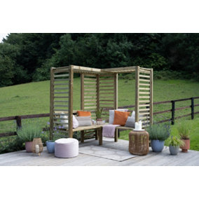 Firenze Wooden Garden Corner Arbour