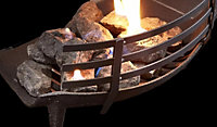 Fireplace Coal Saver Screen Fire Grate Accessory Prevents Falling Coal Logs 16"