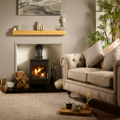 Fireplace Mantel Beam - Lightweight Pine Mantle Piece - 100cm (L) - Off the Grain