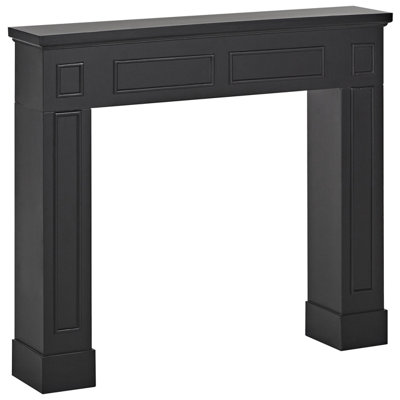 Fireplace Mantel BROADWATER Black