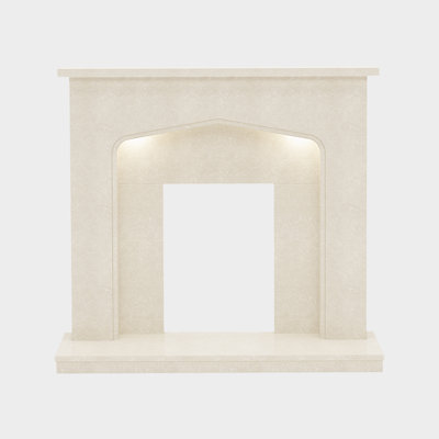 Shop fireplace surrounds.