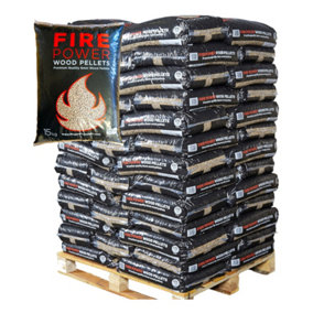 Firepower Wood Pellets Pallet Biomass Stove Heating Fuel and Ooni Pizza Oven  1950L