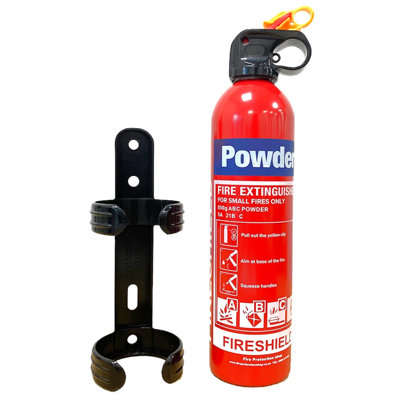 FireShield 850g ABC Dry Powder Fire Extinguisher Mini Extinguisher with ...