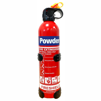 FireShield 850g ABC Dry Powder Fire Extinguisher Mini Extinguisher with ...