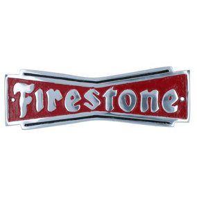 Firestone Tyres Aluminium Sign Plaque Door Wall Garage Workshop Tires Wheel