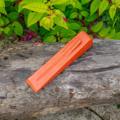 firewood-log splitting wedge with easy-split side wings,5lb ,in red