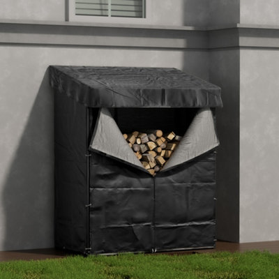Firewood Rack Outdoor 4ft Bundle 4ft Firewood Log Rack Cover