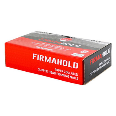 FirmaHold Collated Clipped Head Nails - Retail Pack - Plain Shank - Firmagalv - 3.1 x 90mm