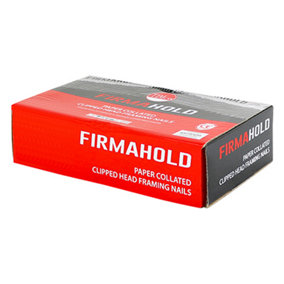 FirmaHold Collated Clipped Head Nails - Retail Pack - Plain Shank - Firmagalv - 3.1 x 90mm