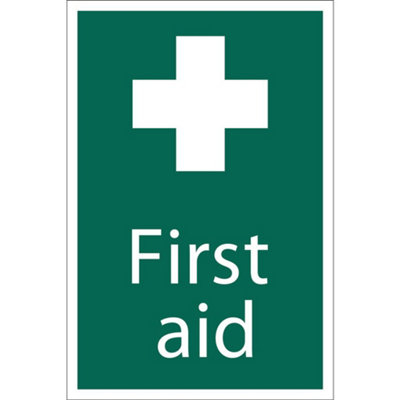 First Aid' Safety Sign, 200 x 300mm