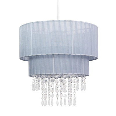 Grey ribbon light deals shade