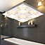 First Choice Lighting - Arlo LED Chrome 4 Light IP44 Bathroom Ceiling Flush Light