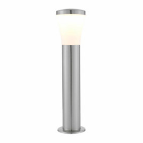 First Choice Lighting Aztec LED Stainless Steel Frosted IP44 Outdoor Post Light