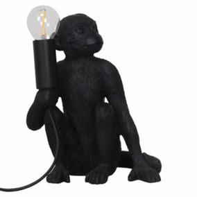 First Choice Lighting Black Black Resin Table Lamp
