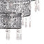 First Choice Lighting Blanca Silver Clear Easy Fit Jewelled Pendant Shade