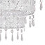 First Choice Lighting Blanca White Clear Easy Fit Jewelled Pendant Shade