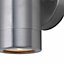 First Choice Lighting Blaze Stainless Steel Clear Glass IP44 Outdoor Wall Washer Light