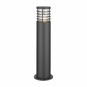 First Choice Lighting Bloom Black Clear IP44 Outdoor Post Light