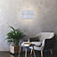 First Choice Lighting Bright White 30 cm Easy Fit Fabric Pendant Shade