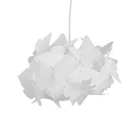 First Choice Lighting Butterfly White Easy Fit Pendant Shade