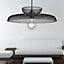 First Choice Lighting Cassidy Black Ceiling Pendant Suspension Kit for Easy Fit Shades