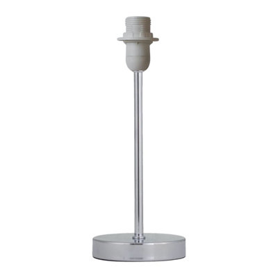 First Choice Lighting Chrome Stick Table Lamp Base Only