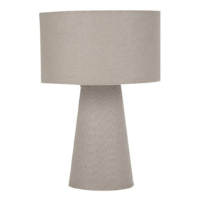 First Choice Lighting Cone Grey Table Lamp With Shade