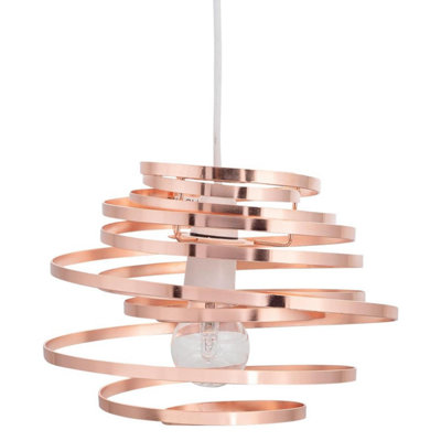 Copper light fitting deals b&q