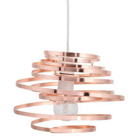 First Choice Lighting Cosmo Copper Easy Fit Metal Pendant Shade