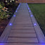First Choice Lighting Deck LED Stainless Steel Clear 10 Light IP67 Outdoor Plinth & Deck Kit