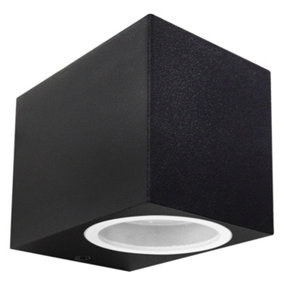 First Choice Lighting Falmouth Black Downards Outdoor IP44 Wall Light