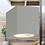 First Choice Lighting Falmouth Grey Clear Glass IP44 Outdoor Wall Washer Light