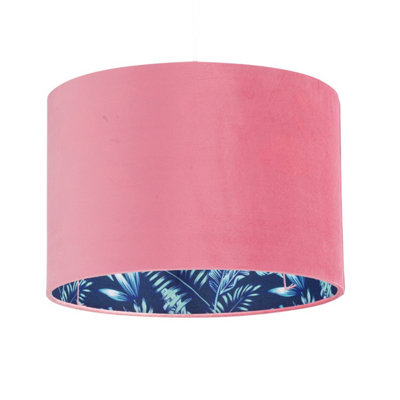 First Choice Lighting Flamingo Velvet Pink Flamingo Design 30cm Pendant or Table Lamp Shade