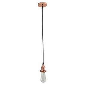 First Choice Lighting Flex Copper Ceiling Pendant Light