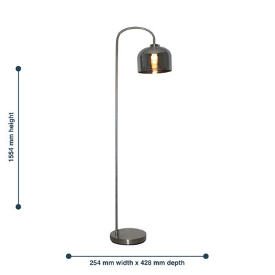 Firstchoicelighting Set Of 2 Bauhaus Floor Light Standing Lamp, Black