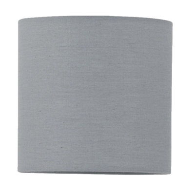 First Choice Lighting Grey Grey 15.5 cm Fabric Shade