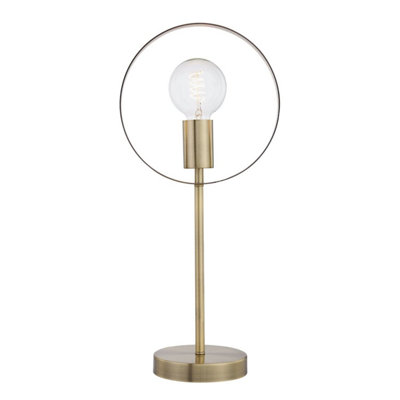 First Choice Lighting Hailey Brushed Gold Table Lamp