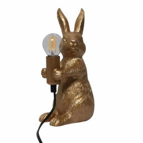 First Choice Lighting Hop Gold Resin Table Lamp
