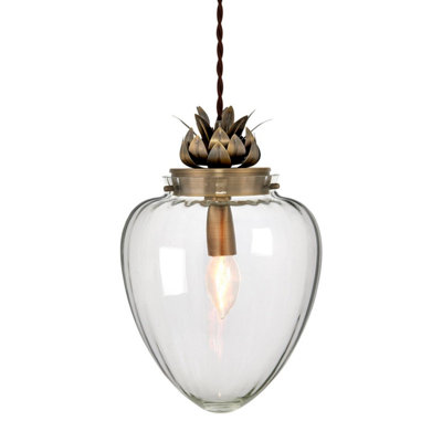First Choice Lighting Janna Antique Brass Clear Glass Vintage Ceiling Pendant Light~0714084881850 01c MP?$MOB PREV$&$width=768&$height=768