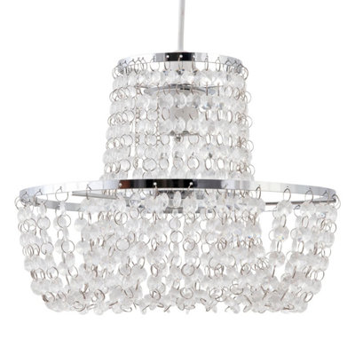 First Choice Lighting Jewelled Easy Fit Light Shade