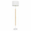 First Choice Lighting Kyrie White Wood Floor Lamp