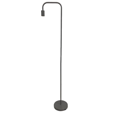 First Choice Lighting Leroy Grey 151cm Exposed Bulb Floor Lamp